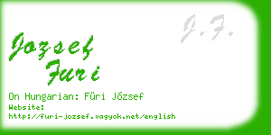 jozsef furi business card